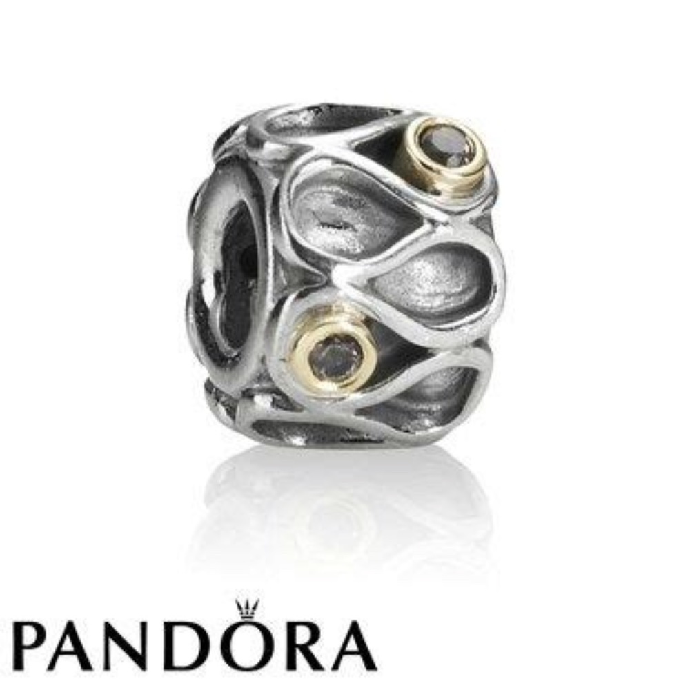 Pandora infinity with smoked quartz charm Retired